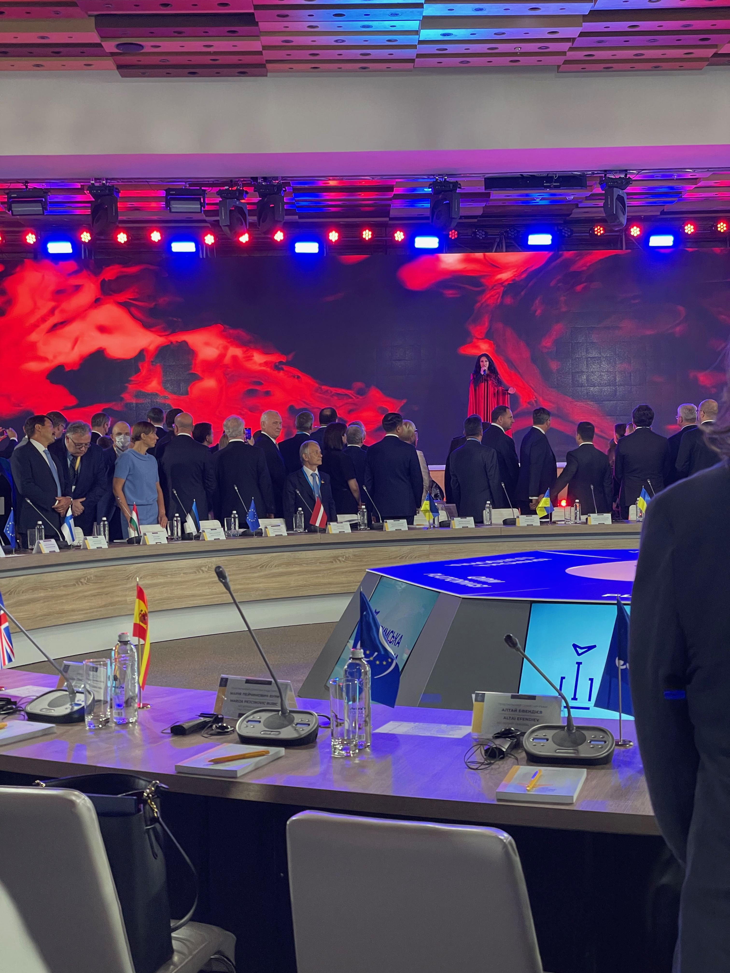 Jamala performs at the Crimea Platform summit