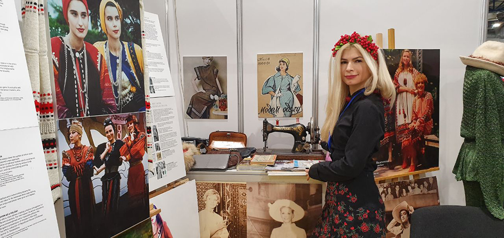 Olha Korniienko at Exhibition in Kyiv