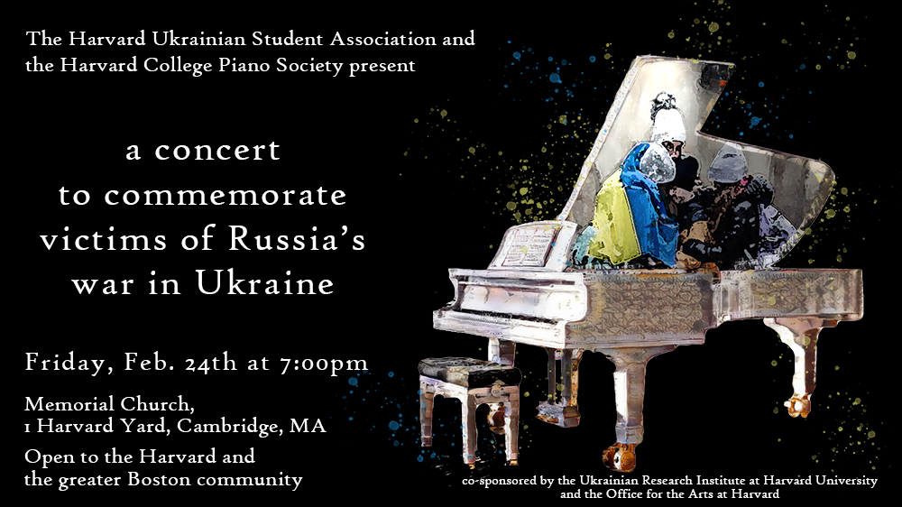 a musical gathering to commemorate victims of the war in Ukraine