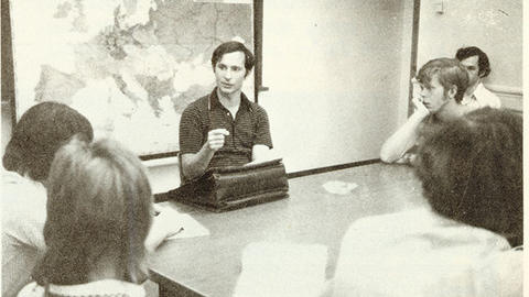 Dr. Subtelny lecturing