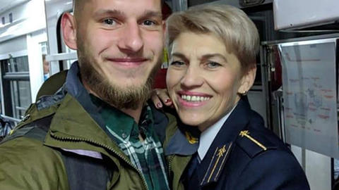 Dmytro and his mother