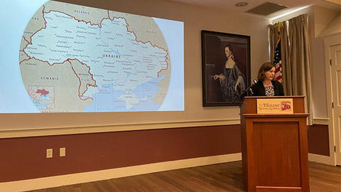 speaker at HURI event