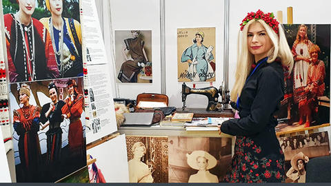 Olha Korniienko and her exhibit of Ukrainian fashion in Kyiv