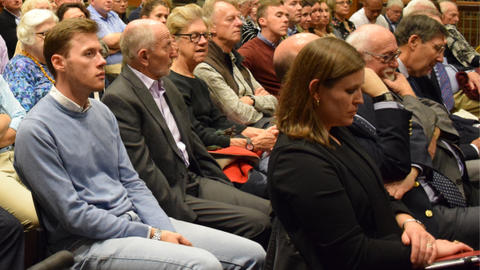 Group of people at a conference.