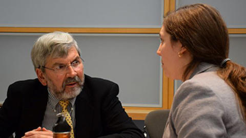 Eugene Shklar and Fellow Talia Zajac