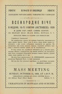 Sunday mass poster 1939