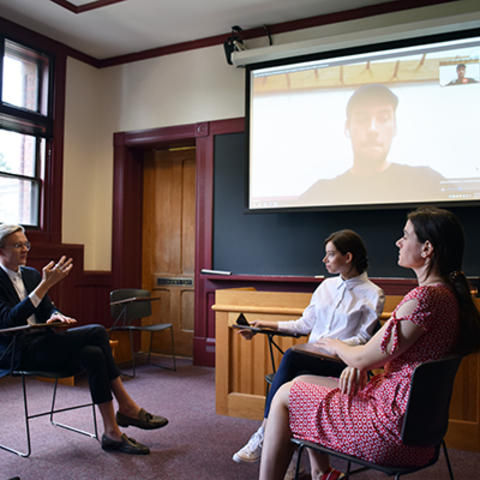 Students act as politicians for HUSI presentation