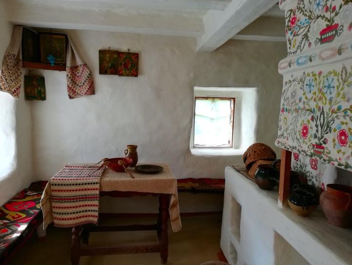 Living room of old Ukrainian house