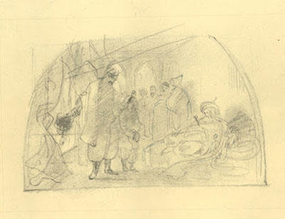 Taras Shevchenko Bohdan Khemlnytsky before the Crimean Khan 1857