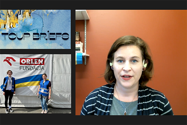 Emily Channell-Justice discusses humanitarian effort in Poland
