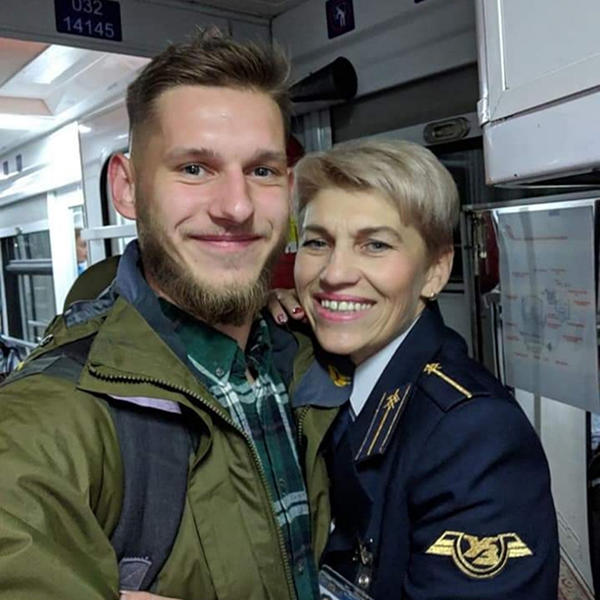 Dmytro and his mother