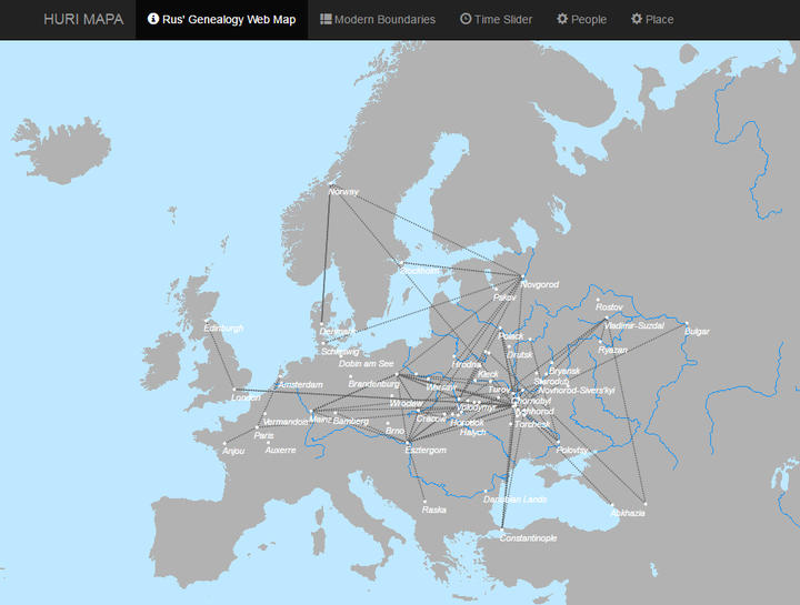 HURI MAPA Rus Genealogy