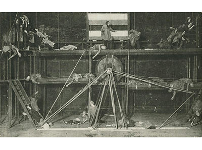 Production scene showing set design, from Kovalenko's article