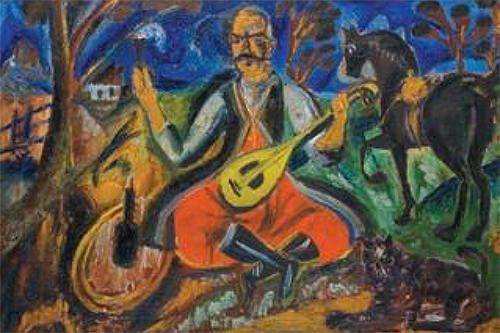 David Burliuk's Cossack Mamai