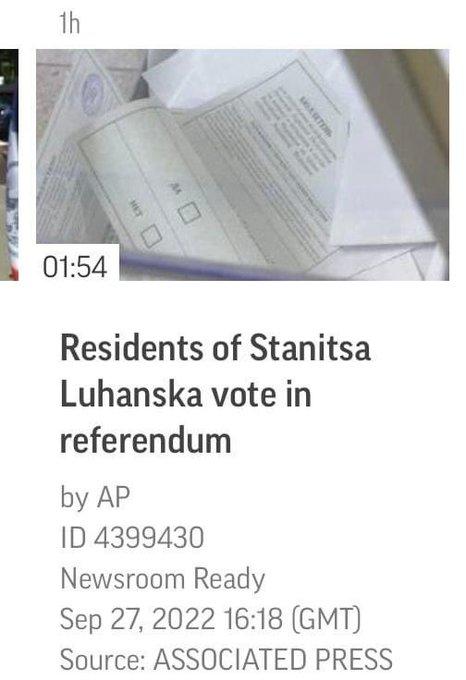 Newspaper screenshot with headline about vote