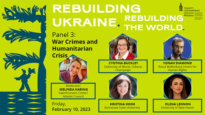 Panel 3: War Crimes and Humanitarian Crisis