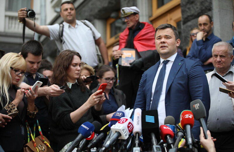 Chief of Staff Bohdan news conference. Photo by Volodymyr Petrov - Kyiv Post