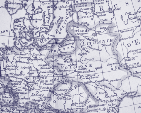 18-th century map of Europe