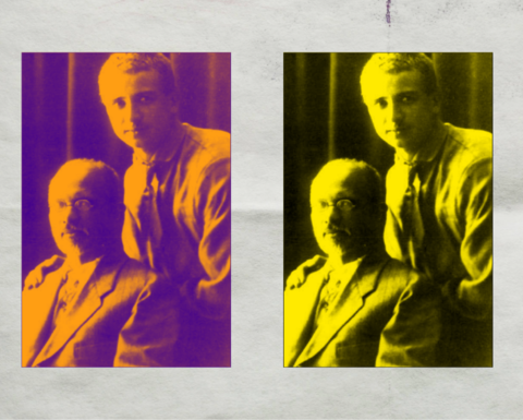 Ahatanhel Krymsky with his student