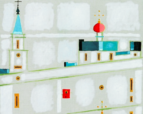 Detail of Cerkiew, 1990 by Jerzy Nowosielski, a Polish artist of Ukrainian descent